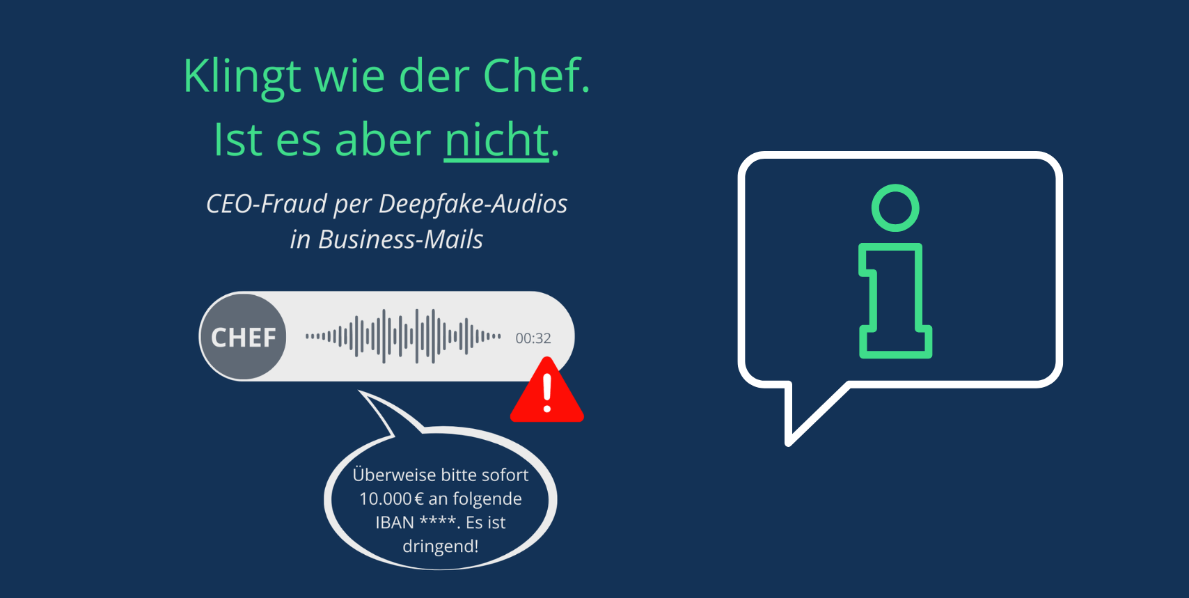 Deepfake Audios in Geschäftsmails